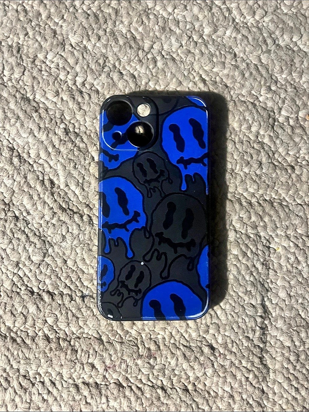 Blue & Black Abstract Phone Case